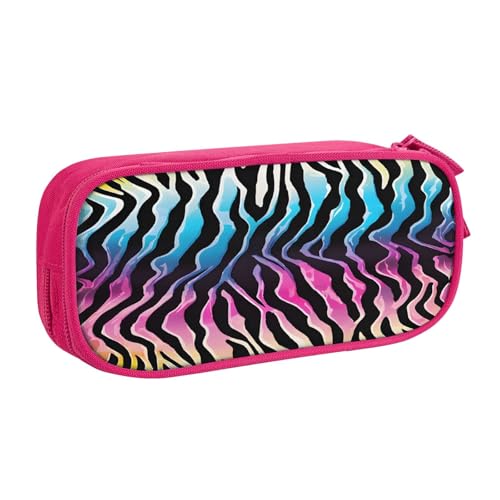 JTXSFYZPB Federmäppchen für Studenten, Mädchen, Jungen, niedliches Federmäppchen, großes Fassungsvermögen, Stifteetui mit Fächern, Doppelreißverschluss, Schreibwaren-Aufbewahrungs-Organizer (schwarz, von JTXSFYZPB