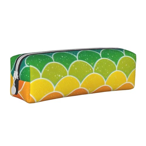 JTXSFYZPB Stilvolles Federmäppchen aus Leder – Regenbogenfisch – niedliches Federmäppchen für Kinder Mädchen und Jungen – Schreibwaren-Tasche Make-up-Organizer mit Reißverschluss, weiß, Einheitsgröße, JTXSFYZPB Stilvolles Federmäppchen aus Leder – Regenbogenfisch – niedliches Federmäppchen für Kinder Mädchen und Jungen – Schreibwaren-Tasche Make-up-Organizer mit Reißverschluss, weiß, Einheitsgröße, von JTXSFYZPB