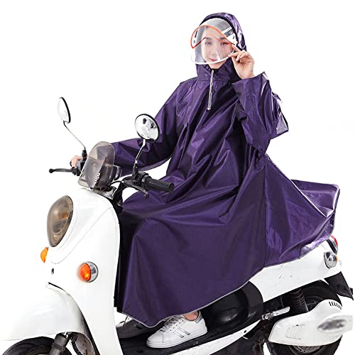 JTYX Wasserdichter Regenponcho für Mobilitätsroller Ebike Motorrad Unisex Erwachsene Wasserdichter Regenmantel Leichtes, wiederverwendbares Regencape mit Kapuze von JTYX