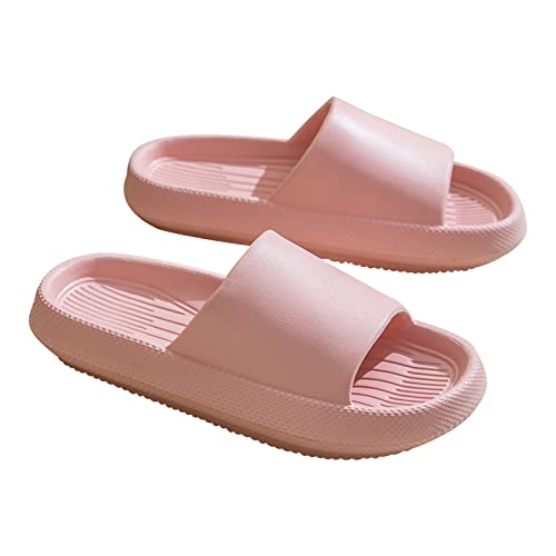 Hausschuhe Damen Herren Sommer Airfoot Hausschuhe Schlappen Slippers Eva Wolke Badeschuhe Cloudyzz Gummi Rutschfeste Plateau Pantoletten Damen Flip Flops Badelatschen Sandalen, Strand, Schwimmbad von JUANMAO