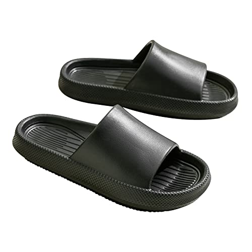 Hausschuhe Damen Herren Sommer Airfoot Hausschuhe Schlappen Slippers Eva Wolke Badeschuhe Cloudyzz Gummi Rutschfeste Plateau Pantoletten Damen Flip Flops Badelatschen Sandalen, Strand, Schwimmbad von JUANMAO