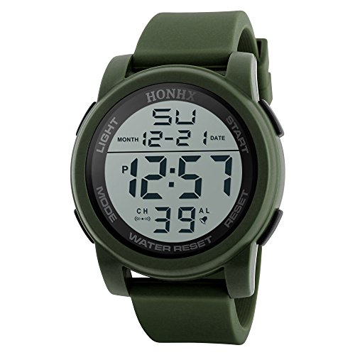 JUANMAO Uhren Herren Analog Quarz Chronograph Wasserdicht Armbanduhr Herren Damen Sport Digital Uhren Mit Wochentag Datum Militär Uhr Uhren Männer von JUANMAO