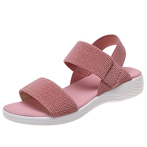 Sandalen Damen Sommer Orthopädische Schuhe Slingback Slide Sport Strick Sandalen Mit Luftkissen Leichte Laufschuhe Clogs Plateau rutschfest Frauen Barfuss Sandalette Sneaker Sportschuhe Turnschuhe von JUANMAO