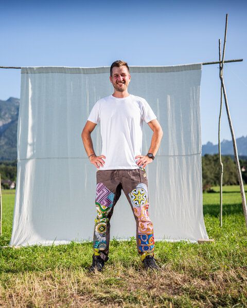JUAdesign Sommer Hose - BAGGY Herren, bunt, bequem, baggy eben von JUAdesign