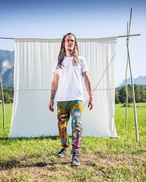 JUAdesign Sommer Hose - BAGGY Herren, bunt, bequem, baggy eben von JUAdesign