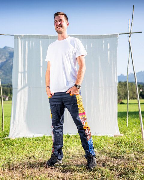 JUAdesign Kletter- und Wander Hose - OCEAN Herren, dynamisch, chic, stilvoll von JUAdesign