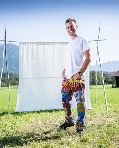 JUAdesign Sommer Hose - SLIM Herren, farbenfroh, lässig, schick von JUAdesign