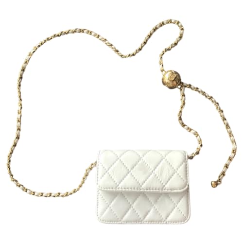 JUCHRZEY Damen-Mini-Gürteltasche, vielseitige gesteppte Umhängetasche, lässige Umhängetasche, Sling-Geldbörse, Leder-Hobo-Tasche, stilvolle Geldbörse for Mädchen von JUCHRZEY