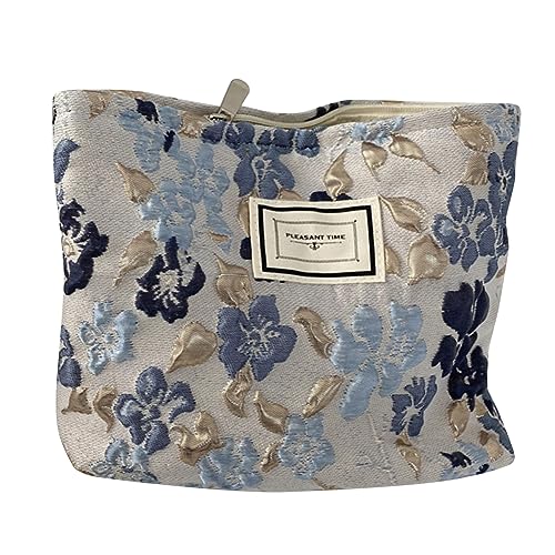 JUCHRZEY Einfache Damen-Clutch, tragbar, multifunktional, modisch, lässig, Relief-Blumen, Kosmetiktasche, großes Fassungsvermögen for Wochenendurlaub von JUCHRZEY