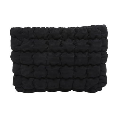 JUCHRZEY Gesteppte Kosmetiktasche mit Reißverschluss, Cord-Reise-Make-up-Tasche, Make-up-Organizer, Aufbewahrungstasche for Frauen und Mädchen von JUCHRZEY