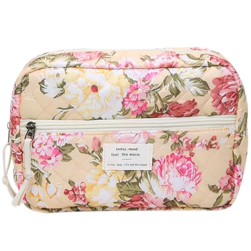 JUCHRZEY Kosmetiktasche Coquette gesteppt Kosmetiktasche Make up Taschen Set Baumwolle Reise Hautpflegetasche for Damen Mädchen JUCHRZEY Kosmetiktasche Coquette gesteppt Kosmetiktasche Make up Taschen Set Baumwolle Reise Hautpflegetasche for Damen Mädchen von JUCHRZEY