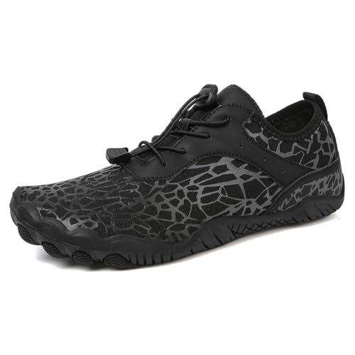 JUCHRZEY Männer Frauen Wanderschuhe Barfuß Atmungsaktive Wasserschuhe mit breiter Spitze und Entwässerung Upstream Barfußschuhe for Wassersport Outdoor Strand von JUCHRZEY