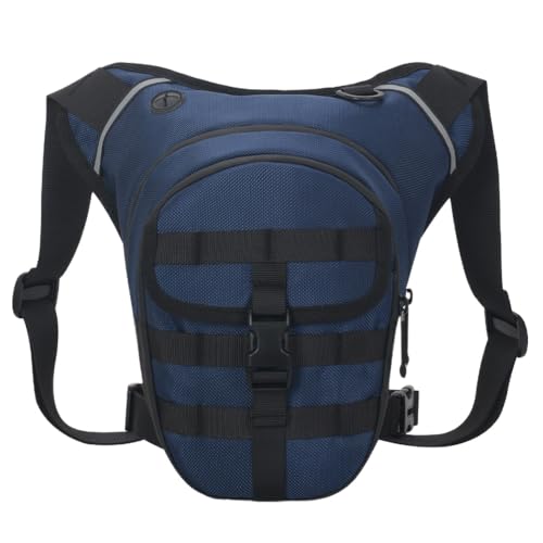 JUCHRZEY Motorrad-Beintasche, Hüfttasche, Bum, Motorradtasche, multifunktionale Motorrad-Brusttasche, wasserdicht, große Kapazität for Wandern, Klettern, Angeln von JUCHRZEY