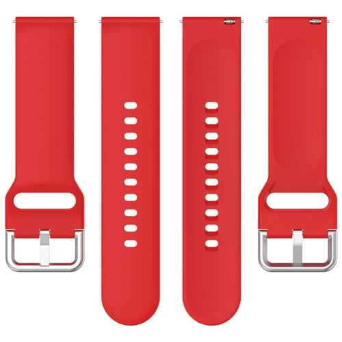 JUCHRZEY Silikon-Sportarmband, atmungsaktiv, Smartwatch-Armband, verstellbar, Ersatz-Sportuhrenarmband, bequemes Sport-Armband mit Schnalle for MF Watch Pro D395 von JUCHRZEY