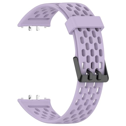 JUCHRZEY Silikon Verstellbares Uhrenarmband Atmungsaktives Sportarmband Uhrenarmband Ersatz for Fit 3 Smart Watch von JUCHRZEY