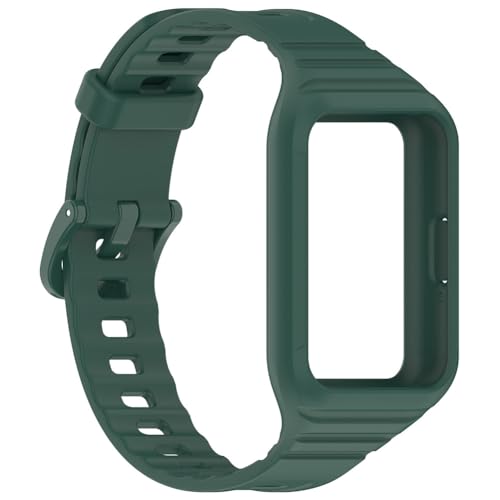 JUCHRZEY Smartwatch-Armband mit Hülle, Schnellverschluss, Silikon-Designer-Band, weiches Ersatz-Uhrenarmband for Fit3, Band-Zubehör von JUCHRZEY