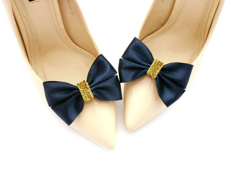 Marineblaue Schuhclips, Schuhdekorationen, Schleifen, Judaeve Marineblaue Schuhclips, Schuhdekorationen, Schleifen, Judaeve von JUDAEVE