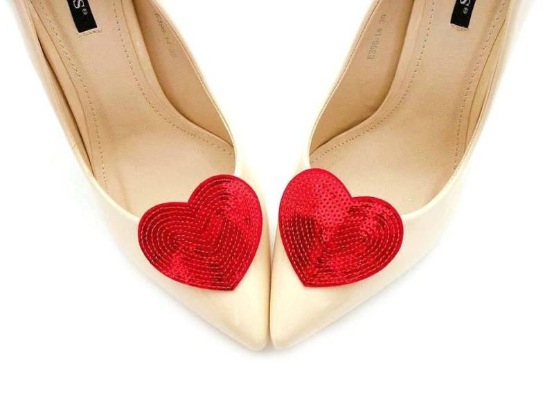 Rote Herz-Schuhclips - Judaeve Rote Herz-Schuhclips - Judaeve von JUDAEVE