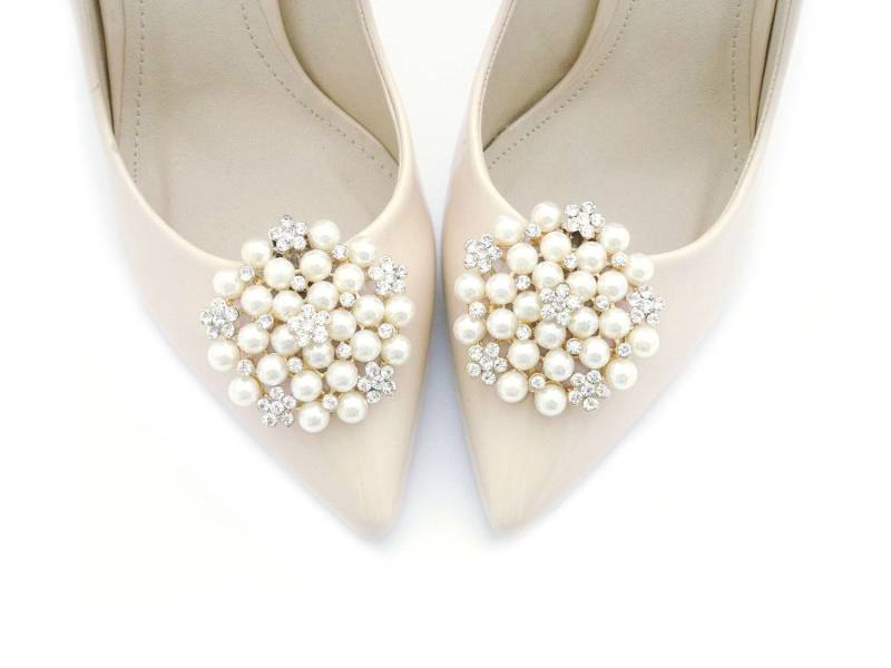 Schuhclips Mit Cremefarbenen Perlen, Hochzeitsschuhclips, Schmuckschuhdekorationen, Cremefarbene Judaeve Schuhclips Mit Cremefarbenen Perlen, Hochzeitsschuhclips, Schmuckschuhdekorationen, Cremefarbene Judaeve von JUDAEVE