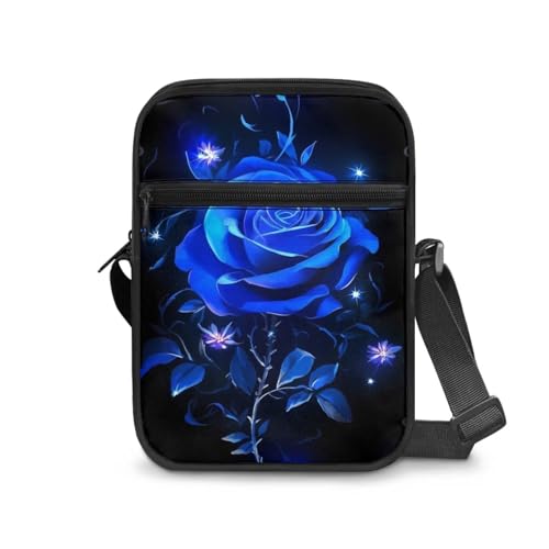 JUDENTIDOS Crossbody Bag Handytasche Kleine Messenger Bag für Schule Junge Mädchen Schulter Handtaschen, blau/rosa, Einheitsgröße von JUDENTIDOS