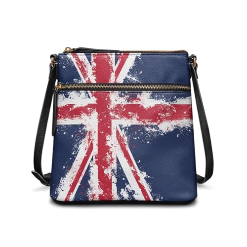 JUDENTIDOS Damen-Hobo-Handtasche, Schultertasche, Umhängetasche, Hobo-Tasche, Schultertasche mit verstellbarem Riemen, Union Jack Design, Einheitsgröße JUDENTIDOS Damen-Hobo-Handtasche, Schultertasche, Umhängetasche, Hobo-Tasche, Schultertasche mit verstellbarem Riemen, Union Jack Design, Einheitsgröße von JUDENTIDOS