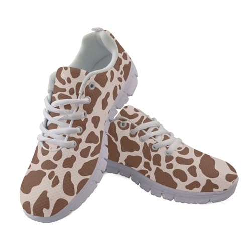 JUDENTIDOS Damen-Laufschuhe, atmungsaktive Tennisschuhe, Netzstoff, Walking-Sneaker, Braune Kuh, 43.5 EU JUDENTIDOS Damen-Laufschuhe, atmungsaktive Tennisschuhe, Netzstoff, Walking-Sneaker, Braune Kuh, 43.5 EU von JUDENTIDOS