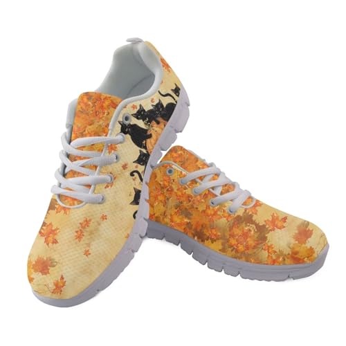 JUDENTIDOS Damen-Laufschuhe, atmungsaktive Tennisschuhe, Netzstoff, Walking-Sneaker, Herbst Herbst Blätter Schwarze Katzen, 45 EU JUDENTIDOS Damen-Laufschuhe, atmungsaktive Tennisschuhe, Netzstoff, Walking-Sneaker, Herbst Herbst Blätter Schwarze Katzen, 45 EU von JUDENTIDOS