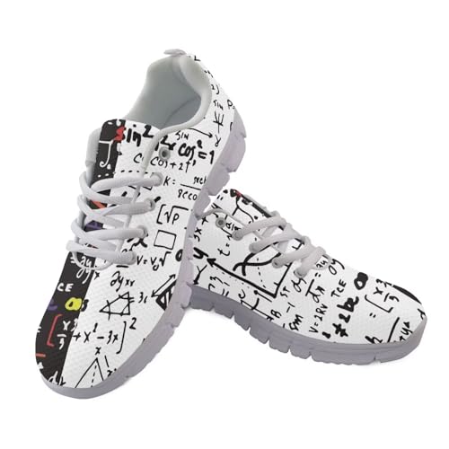 JUDENTIDOS Damen-Laufschuhe, atmungsaktive Tennisschuhe, Netzstoff, Walking-Sneaker, Mathe-Muster, 38 EU JUDENTIDOS Damen-Laufschuhe, atmungsaktive Tennisschuhe, Netzstoff, Walking-Sneaker, Mathe-Muster, 38 EU von JUDENTIDOS