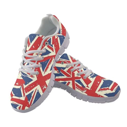 JUDENTIDOS Damen-Laufschuhe, atmungsaktive Tennisschuhe, Netzstoff, Walking-Sneaker, Union Jack Design, 47 EU JUDENTIDOS Damen-Laufschuhe, atmungsaktive Tennisschuhe, Netzstoff, Walking-Sneaker, Union Jack Design, 47 EU von JUDENTIDOS