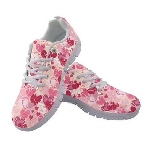 JUDENTIDOS Damen-Laufschuhe, atmungsaktive Tennisschuhe, Netzstoff, Walking-Sneaker, Valentine S Day Love Hearts, 45 EU JUDENTIDOS Damen-Laufschuhe, atmungsaktive Tennisschuhe, Netzstoff, Walking-Sneaker, Valentine S Day Love Hearts, 45 EU von JUDENTIDOS