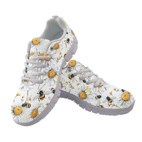 JUDENTIDOS Damen Laufschuhe Leichte rutschfeste Atmungsaktive Walkingschuhe, Bee Daisy, 45 EU JUDENTIDOS Damen Laufschuhe Leichte rutschfeste Atmungsaktive Walkingschuhe, Bee Daisy, 45 EU von JUDENTIDOS