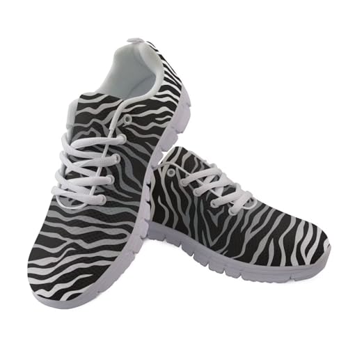 JUDENTIDOS Damen Laufschuhe Leichte rutschfeste Atmungsaktive Walkingschuhe, Graue Tigerstreifen, 40 EU JUDENTIDOS Damen Laufschuhe Leichte rutschfeste Atmungsaktive Walkingschuhe, Graue Tigerstreifen, 40 EU von JUDENTIDOS