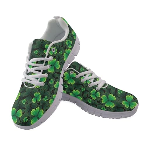 JUDENTIDOS Damen Laufschuhe Leichte rutschfeste Atmungsaktive Walkingschuhe, Grüne Blätter, 44.5 EU JUDENTIDOS Damen Laufschuhe Leichte rutschfeste Atmungsaktive Walkingschuhe, Grüne Blätter, 44.5 EU von JUDENTIDOS