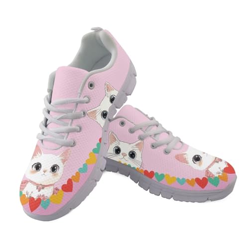 JUDENTIDOS Damen Laufschuhe Leichte rutschfeste Atmungsaktive Walkingschuhe, Katze, niedlich, 44.5 EU JUDENTIDOS Damen Laufschuhe Leichte rutschfeste Atmungsaktive Walkingschuhe, Katze, niedlich, 44.5 EU von JUDENTIDOS