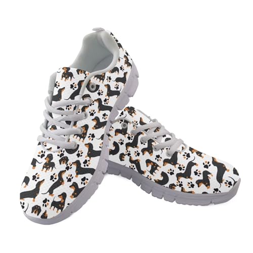 JUDENTIDOS Damen Laufschuhe Leichte rutschfeste Atmungsaktive Walkingschuhe, Lustiger Dackel, 43.5 EU JUDENTIDOS Damen Laufschuhe Leichte rutschfeste Atmungsaktive Walkingschuhe, Lustiger Dackel, 43.5 EU von JUDENTIDOS