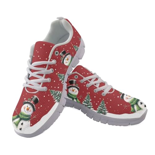 JUDENTIDOS Damen Laufschuhe Leichte rutschfeste Atmungsaktive Walkingschuhe, Niedlicher Schneemann Weihnachten, 44.5 EU JUDENTIDOS Damen Laufschuhe Leichte rutschfeste Atmungsaktive Walkingschuhe, Niedlicher Schneemann Weihnachten, 44.5 EU von JUDENTIDOS