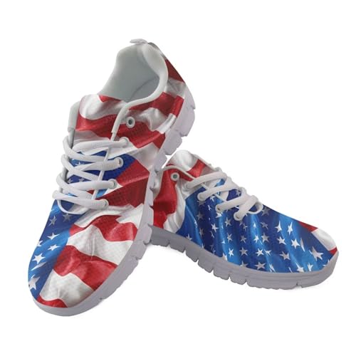 JUDENTIDOS Damen Laufschuhe Leichte rutschfeste Atmungsaktive Walkingschuhe, US-Flagge, 47 EU JUDENTIDOS Damen Laufschuhe Leichte rutschfeste Atmungsaktive Walkingschuhe, US-Flagge, 47 EU von JUDENTIDOS