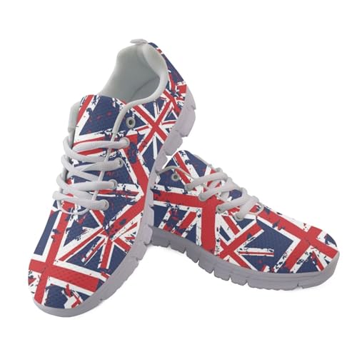 JUDENTIDOS Damen Laufschuhe Leichte rutschfeste Atmungsaktive Walkingschuhe, Union Jack Design, 43.5 EU JUDENTIDOS Damen Laufschuhe Leichte rutschfeste Atmungsaktive Walkingschuhe, Union Jack Design, 43.5 EU von JUDENTIDOS