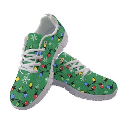 JUDENTIDOS Damen Laufschuhe Leichte rutschfeste Atmungsaktive Walkingschuhe, Weihnachtsbeleuchtung, 44.5 EU JUDENTIDOS Damen Laufschuhe Leichte rutschfeste Atmungsaktive Walkingschuhe, Weihnachtsbeleuchtung, 44.5 EU von JUDENTIDOS