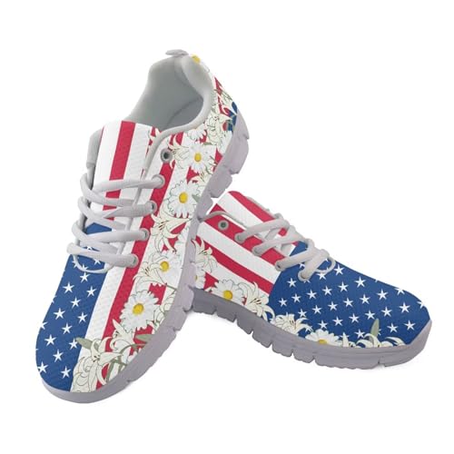JUDENTIDOS Damen-Wanderschuhe, Turnschuhe, Tennisschuhe, leicht, Reisen, Tennisschuhe, Amerikanische Flagge, floral, 36 EU JUDENTIDOS Damen-Wanderschuhe, Turnschuhe, Tennisschuhe, leicht, Reisen, Tennisschuhe, Amerikanische Flagge, floral, 36 EU von JUDENTIDOS