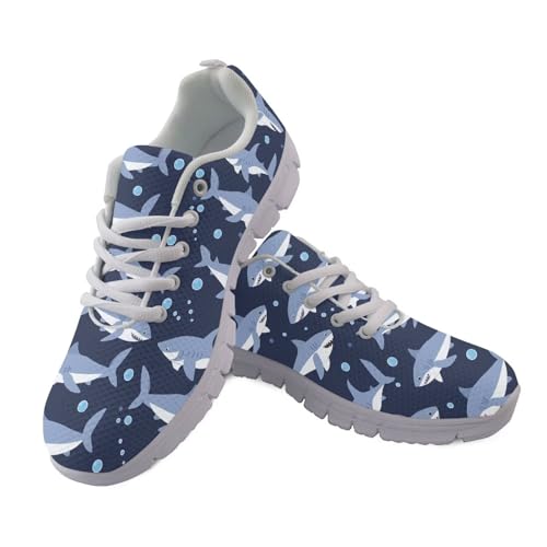JUDENTIDOS Damen-Wanderschuhe, Turnschuhe, Tennisschuhe, leicht, Reisen, Tennisschuhe, Blaue Cartoon-Haie, 38 EU JUDENTIDOS Damen-Wanderschuhe, Turnschuhe, Tennisschuhe, leicht, Reisen, Tennisschuhe, Blaue Cartoon-Haie, 38 EU von JUDENTIDOS