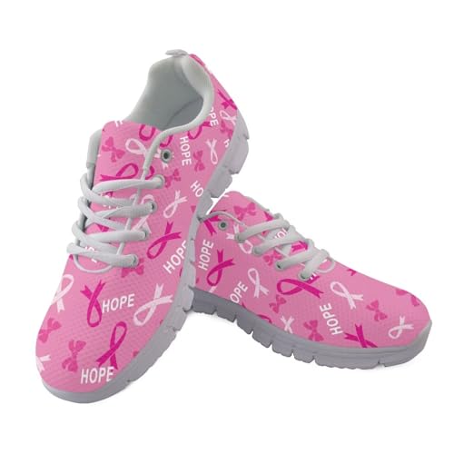 JUDENTIDOS Damen-Wanderschuhe, Turnschuhe, Tennisschuhe, leicht, Reisen, Tennisschuhe, Brustkrebs-Bewusstsein rosa Bänder, 38 EU JUDENTIDOS Damen-Wanderschuhe, Turnschuhe, Tennisschuhe, leicht, Reisen, Tennisschuhe, Brustkrebs-Bewusstsein rosa Bänder, 38 EU von JUDENTIDOS