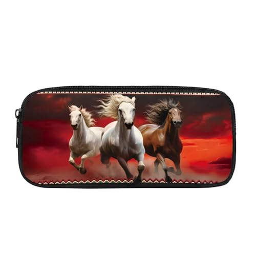 JUDENTIDOS Federmäppchen für Jungen und Mädchen, großes Fassungsvermögen, Stiftehalter, Schreibwaren-Aufbewahrungstaschen, Meerschweinchen-Blumenmuster, Taschen-Organizer von JUDENTIDOS