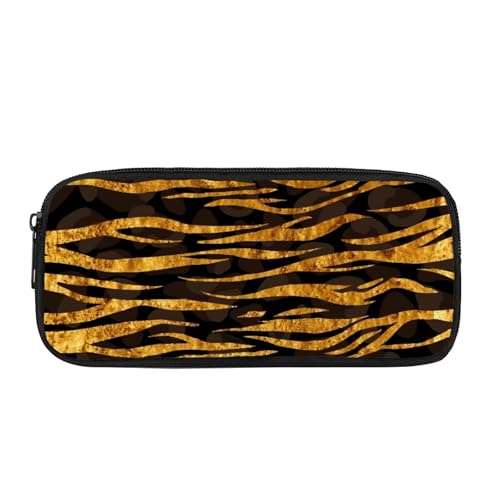 JUDENTIDOS Federmäppchen für Mädchen und Jungen, Stifteetui mit Reißverschluss, Stifteetui, Stifteetui, Tiger Streifen, Taschen-Organizer von JUDENTIDOS