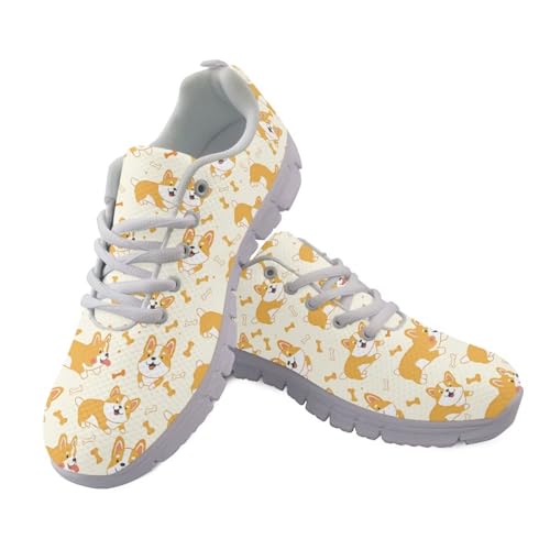 JUDENTIDOS Herren Damen Walking Laufschuhe Sneaker Walking Sport Jogging Schuhe, Lustiger Corgi, 42.5 EU JUDENTIDOS Herren Damen Walking Laufschuhe Sneaker Walking Sport Jogging Schuhe, Lustiger Corgi, 42.5 EU von JUDENTIDOS