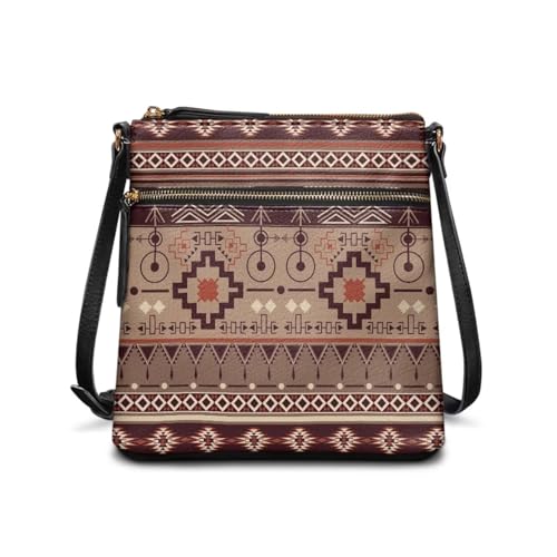 JUDENTIDOS Individuelle Umhängetaschen und Handtaschen für Damen, PU-Leder, Tragetasche, Schultertaschen mit verstellbarem Riemen, Aztekenmuster, ethnisch, geometrisch, Indianer, Einheitsgröße JUDENTIDOS Individuelle Umhängetaschen und Handtaschen für Damen, PU-Leder, Tragetasche, Schultertaschen mit verstellbarem Riemen, Aztekenmuster, ethnisch, geometrisch, Indianer, Einheitsgröße von JUDENTIDOS