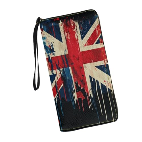 JUDENTIDOS Niedliche Damen-Geldbörse, Reißverschluss, lange Geldbörse, mehrere Kartenfächer, Clutch-Handgelenk, Union Jack Design, Einheitsgröße JUDENTIDOS Niedliche Damen-Geldbörse, Reißverschluss, lange Geldbörse, mehrere Kartenfächer, Clutch-Handgelenk, Union Jack Design, Einheitsgröße von JUDENTIDOS