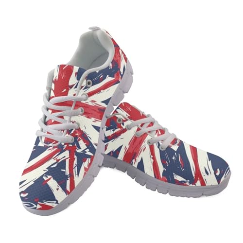 JUDENTIDOS Schuhe für Damen und Herren, Schnürschuhe, modische Sneaker, Schuhe, Tennis, Laufen, Walkingschuhe, Union Jack Design, 41 EU JUDENTIDOS Schuhe für Damen und Herren, Schnürschuhe, modische Sneaker, Schuhe, Tennis, Laufen, Walkingschuhe, Union Jack Design, 41 EU von JUDENTIDOS