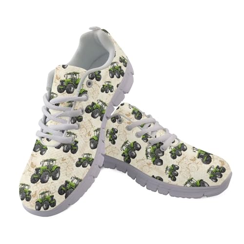 JUDENTIDOS Schuhe für Herren Damen Walking Laufschuhe Sneaker Joggingschuhe, Bauernhoftraktor, 42.5 EU von JUDENTIDOS