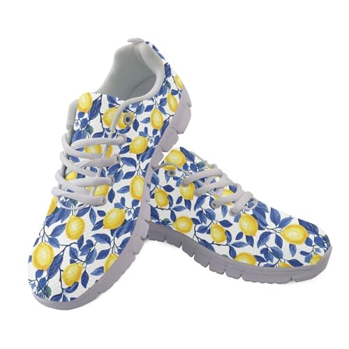 JUDENTIDOS Schuhe für Herren Damen Walking Laufschuhe Sneaker Joggingschuhe, zitronengelb, 44.5 EU von JUDENTIDOS
